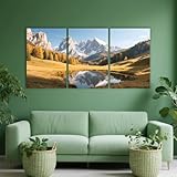 ✿Spécifications des dimensions: 120 × 60 cm (env. 48 × 24 pouces) - Triptyque 3 panneaux - Sans cadre. Panneau individuel : 40 × 60 cm (env. 16 × 24 pouces). Tailles ou motifs personnalisés ? Contactez-nous pour une création sur mesure.