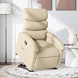 Xichuzi Sillón reclinable elevable de Tela Color Crema, Sillon Lactancia - 3203987