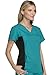 Cherokee Flexibles Women Scrubs Top V-Neck Knit Panel 2874, M, Teal Blue - Medium,Teal Blue