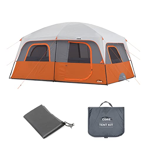 Carpa CORE para 10 personas con paredes rectas y kit