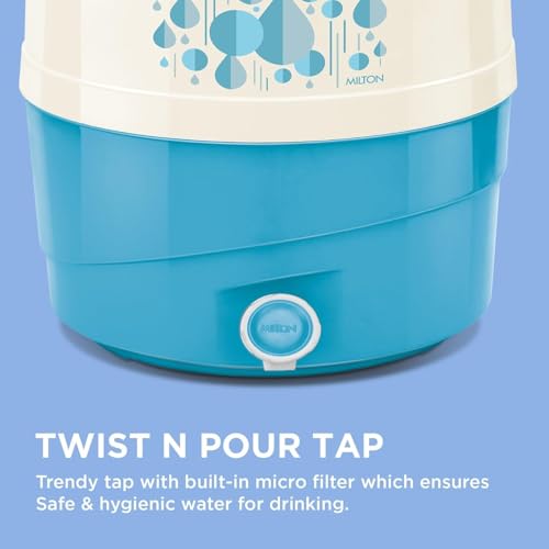 Image of Spare Ready Tap Compatible with Milton Kool Pure Water Jug | Fits 20L / 24L / 30L | Leak-Proof Push Tap Replacement | BPA-Free | Blue