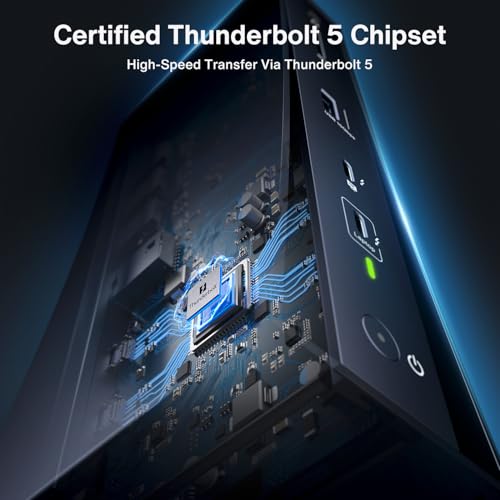 Image of iVANKY Intel Certified Thunderbolt 5 Dock Upgrade FusionDock Pro 3 Docking Station with 11-Port 180W Power, Single 8K, Dual 6K@60Hz for MacBook Pro /Max Series, Dual 8K@60Hz for Window, 120Gbps, 2.5GbE