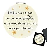 Diseño portátil: este espejo es compacto y delicado, con un equilibrio perfecto entre tamaño y peso. Es fácil de llevar, ya que cabe perfectamente en el bolsillo, el bolso o el neceser, lo que resulta muy práctico para mantener tu aspecto impecable estés donde estés