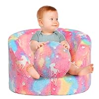 ALIMORDEN Snug-Arch Toddler Couch, Comfy Foam Baby Chair, Ergonomic Toddler Chair with a Snug Embrace Design for Boys and Girls, Unicorn