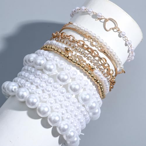 Image of NEWITIN 69 Pieces Gold Jewelry Set for Women Fashion Costume Jewelry Gold Plated Necklace Bracelet Earrings Set for Women