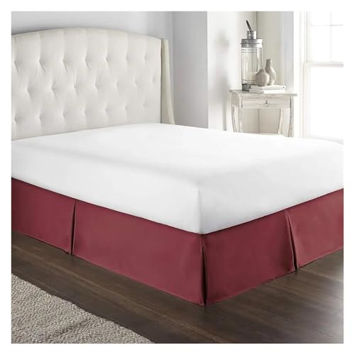 Bed Skirt Comfortable Soft Pleated Tailored Bed Skirt with Wrinkle