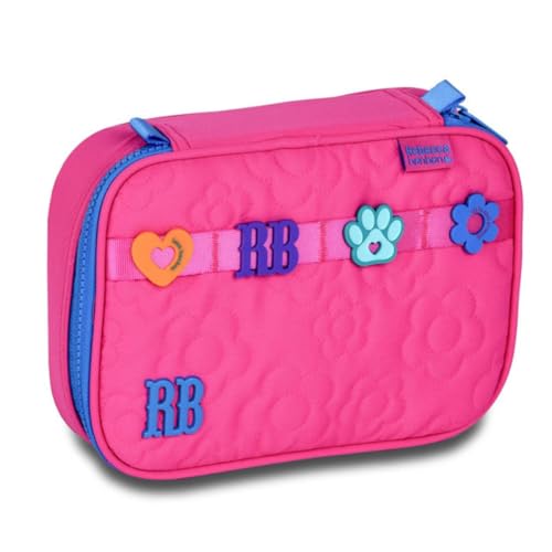 Estojo Box Rebec Bonbon RB Flower Power Organizador Espaçoso (Rosa)