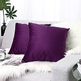sofa lila ecksofa Unsichtbarer Reißverschluss: Der superglatte und unsichtbare Reißverschluss bietet einfaches Einfügen. Die innere Kante des Kissenbezugs nimmt den Zickzacknähprozess an und macht es ein festes und haltbares Produkt für Ihren Gebrauch.