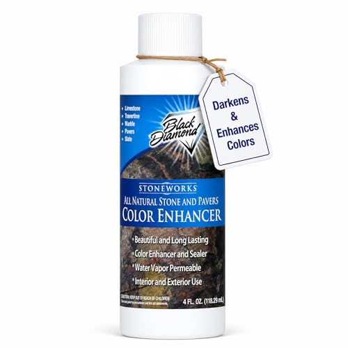 Color Enhancer Sealer for All-Natural Stone and Pavers. Marble, Travertine, Limestone, Granite, Slate, Concrete, Grout, Brick, Block. (Trial)