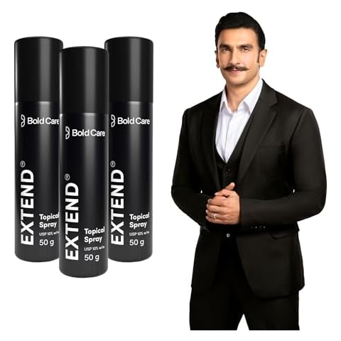 Bold Care EXTEND™ Non-Transferable Spray, Easy to Use & Effective for Men, Targeted Application - 50gm - Pack of 3 Cover