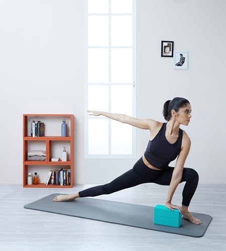 Image of Amazon Brand - Symactive High Density Premium EVA Foam Yoga Block for Strength, Balance, and Flexibility, Odour Resistant, Extra Large Size (4 x 6 x 9 inches, Set of 1)