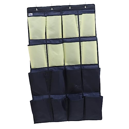 MUSISALY Over-the-door Shoe Organizer 16 Pouches Hanging Bag Closet Storage over Door Hooks