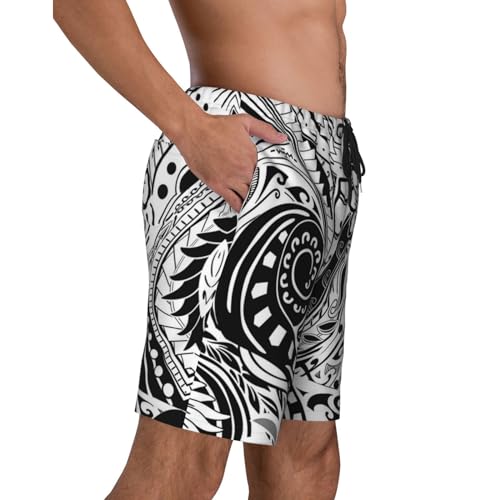 Hawaiian Polynesian Tribal Trunks Mans Swimming Shorts Quick Dry Shorts Board Shorts4