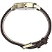 Timex Men's Easy Reader Bold 38mm Watch – Gold-Tone Case White Dial with Brown Leather Strap
