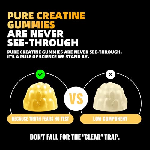 Image of Allcoovita Creatine Monohydrate Gummies for Men & Women. Boost Focus,Strength, and Endurance, Anti-Melting Formula, Vegan, Gluten-Free, Non-GMO,(Orange135 ct)