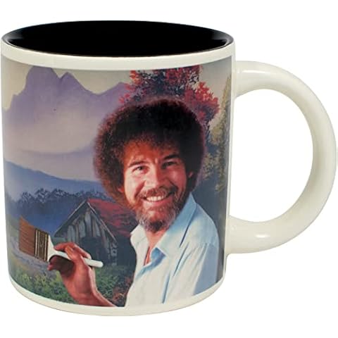 The Unemployed Philosophers Guild Bob Ross Self-Painting Mug Cover