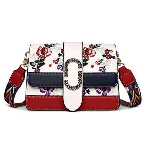Sac à bandoulière brodé style ethnique noir idéal pour les festivals d'été