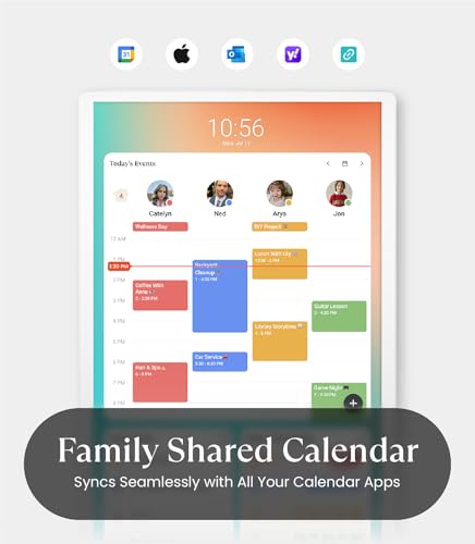 Image of Cozyla Mate Calendar+ 2: 32 inch Digital Calendar Wall Touch Screen Chore Chart Customizable Dashboard Smart Electronic Display for Family Schedules Meal Plan All App Support Wall Mount Planner for 2026