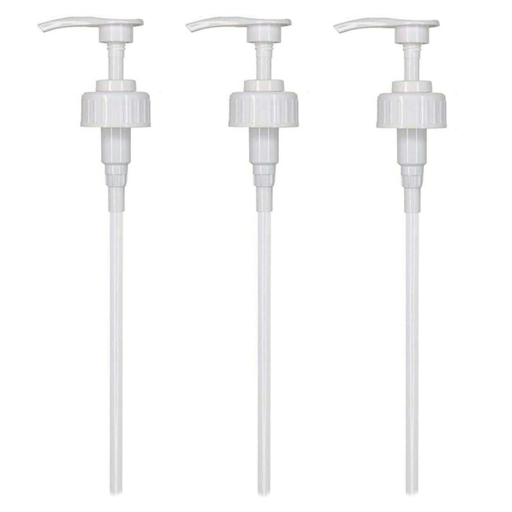 YAISUHCHNYE 3 PCS 5 Litre Pump Dispenser 38mm Replaceable Pelican Dispenser Pump with Tube, 4ml Dose, Soap Pump Head for Detergents Shampoo Cooking Oils Food Relishes