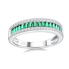 D. Moissanite & Emerald (0.7 Cttw)