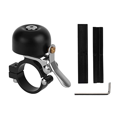 WOTOW Mini Bell de la Bici Loud, latón Bicycle Campana crujiente Sonido Claro Largo Ciclismo Horn Fácil de Instalar en Mountain Road Bike Scooter para niños Adultos Usuarios diestros y Zurdos