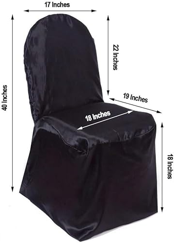 Miniatura 5 de Efavormart - 30 fundas para sillas de banquete de satén blanco brillante, fundas reutilizables y elegantes para sillas