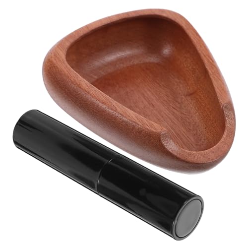 TINEASUR 胡桃木製コーヒー豆計量カップ 滑り止め付き 小型ドージングトレイ 精密計量用 多機能コーヒー豆称量器具 ホーム カフェ用