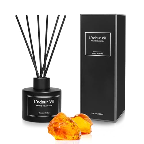 L'odeur Vill Difusor Aromático Set 3.4 oz Amber y Fresh Linen miniatura 2