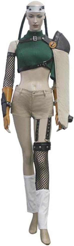 US Size Crop Top Shoulder Armor Mesh Sleeve Skirt Pants Cosplay Costume