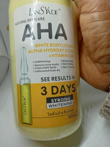 LanSYade AHA Body Lotion with Vitamin C&E, 500ml image 4