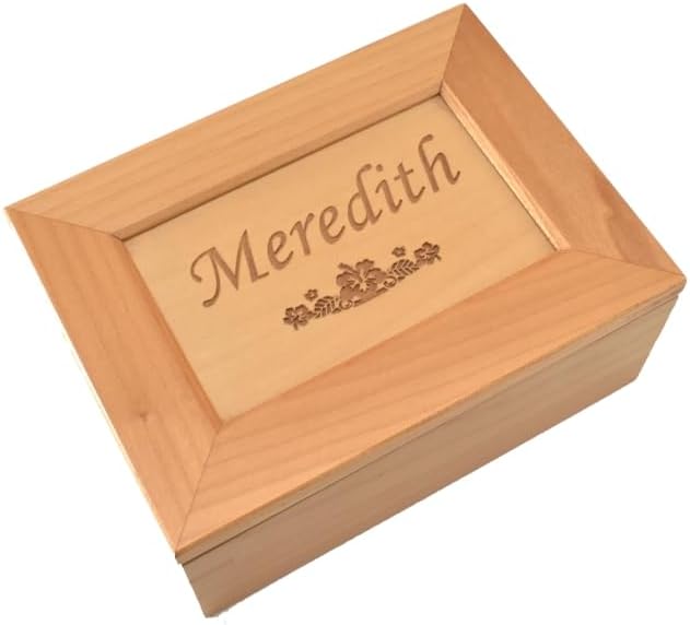 Custom Engraved Wooden Keepsake Box