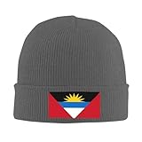 Gorro con Antigua Y Barbuda Bandera Nacional para Hombre Y Mujer Correr Gorro Ligero Calavera Termico Trabajo Invierno Unisex Talla Unica