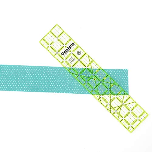 Omnigrid Omnigrip 2 X 12 1/2 In Quilting Ruler, Clear #TOP1
