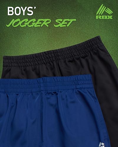 Image of RBX Boys' Sweatpants - Active Tricot Joggers Warm-Up Track Pants (2 Pack)