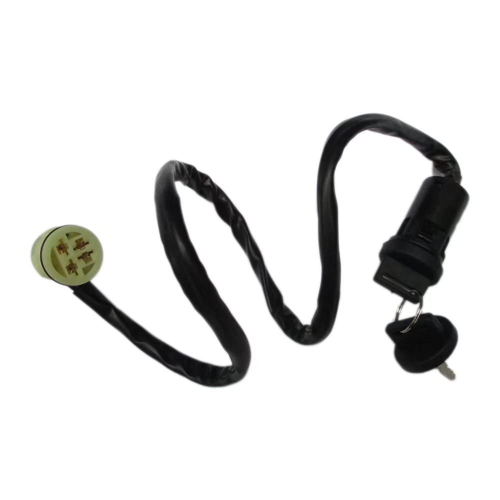 Ignition Key Switch with 4-Pin for Honda Foreman 450 500 TRX TRX500FPM Foreman Rubicon 500 680 Rancher 350 400 420 ATV by YTXXDEUS
