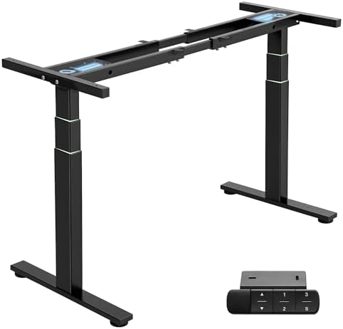TOPSKY Dual Motor 3 Stage Electric Adjustable Standing Desk Frame...