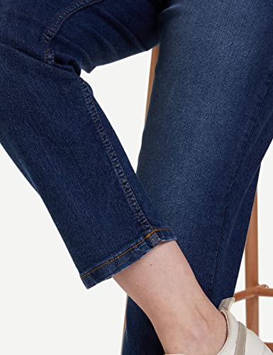 Image of Amazon Brand - Symbol Women's Loose Flared Jeans | Mid Rise | Cotton Blend Stretch | 5-Pocket (Available in Plus Sizes)