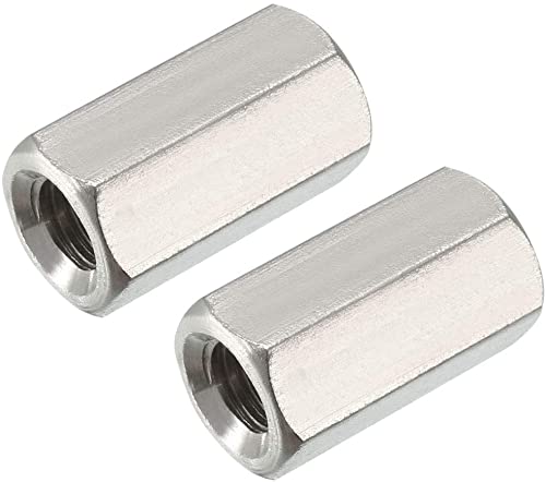 XYWHPGV M8 X 1.25-Pitch 24mm Length 304 Stainless Steel Metric Hex Coupling Nut, 2-Pack(5bf4a b98b1 e34d5 cc9a2 7167d 62e1e