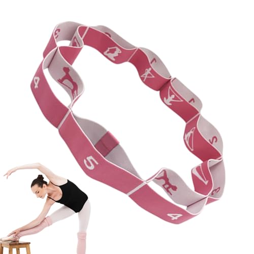 Bandas elásticas para ejercicio, correa de estiramiento físico de piernas con bucles, bandas de ejercicio, correa de yoga de resistencia para gimnasio en casa, entrenamiento, pilates