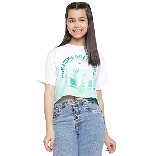 Image of Li'l Tomatoes Girls Cotton Relaxed Fit T-Shirt