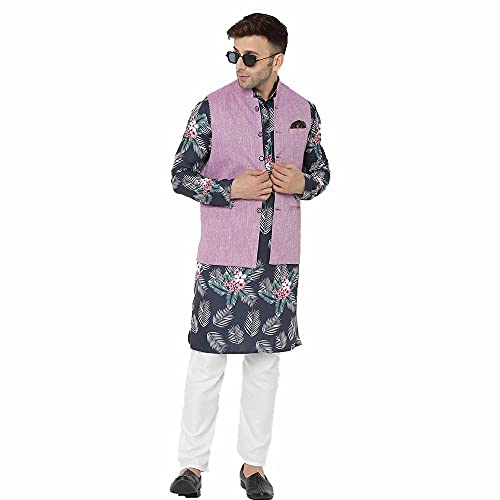 Image of hangup 3 Pc Kurta Pajama Set for Men (K83 KurtaSet)