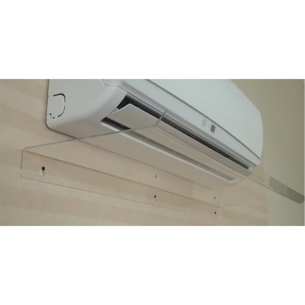 3S SuperSamaStore Deflettore Aria per Split Condizionatore, 110 x 31 x 5 cm | Barriera Ripara-Aria per Bocchetta Climatizzatore, Paravento a Muro per Evitare Getto Diretto, Universale, Trasparente
