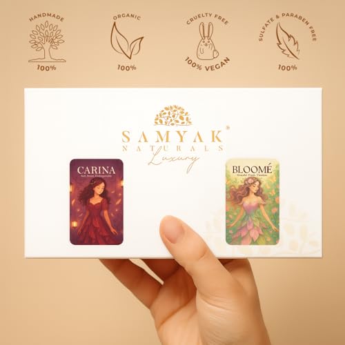 Image of Solid Perfume for Women Duo - Carina & Bloome | 10g x 2 (20g Total) | Long-Lasting Alcohol-Free Solid Perfume Balm | Sweet Floral & Elegant Fragrance | Pocket Travel Perfume for Women