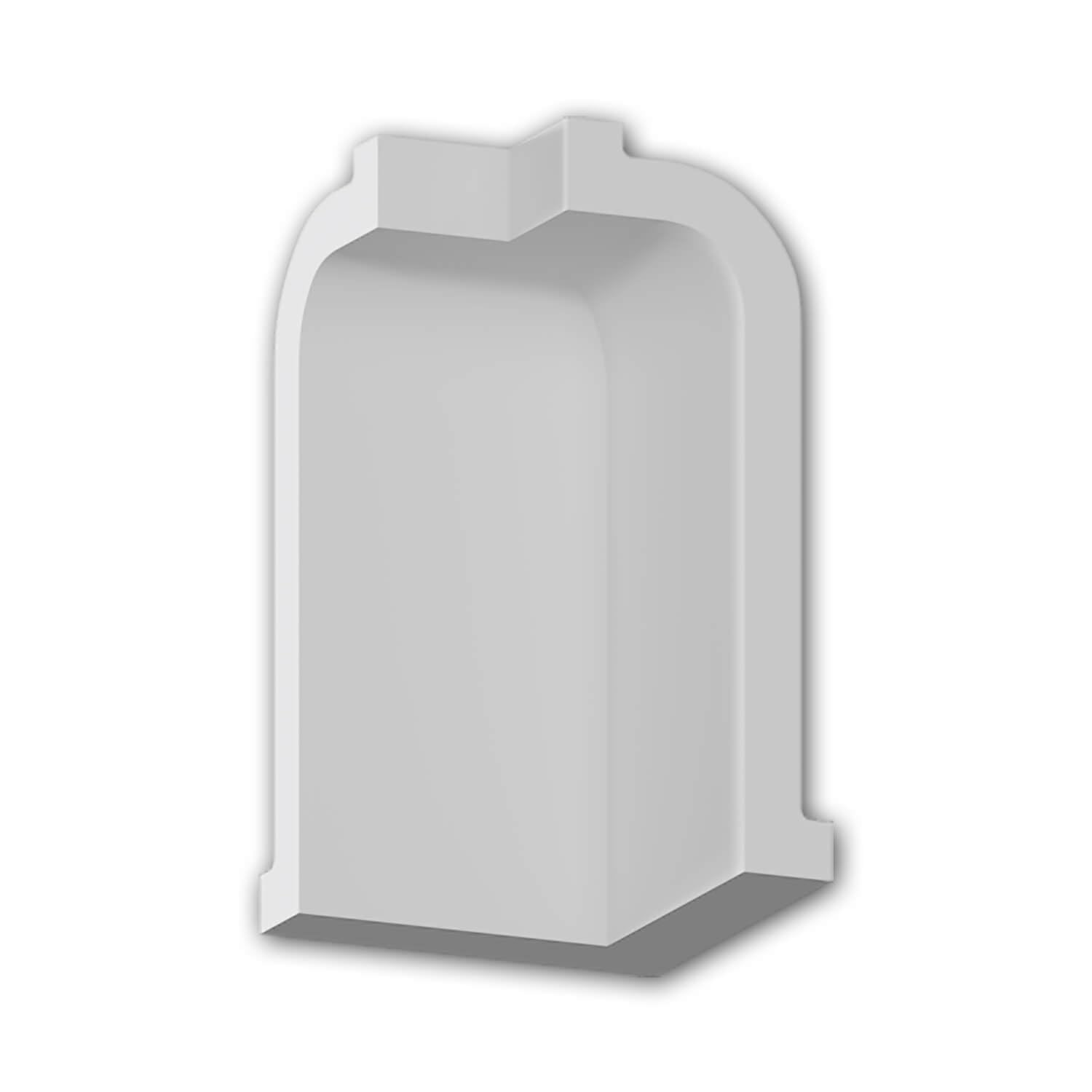 Pièce-raccord angle interne 152819 Profhome blanc moulure polyuréthane