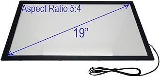 Chengying 19 inch (5:4) Infrared Multi-Touch Overlay - IR Touch Frame - 19" Infrared Touch Panel - USB Interface - with Protective Glass