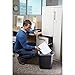 Rubbermaid Commercial Products Wastebasket/Trash Can, 7-Gallon/28-Quart, Black, Plastic, for Bedroom/Bathroom/Office, Fits Under Desk/Sink/Cabinet, Pack of 4