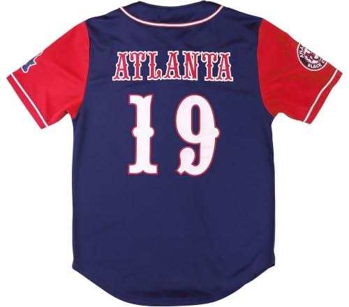 Big Boy Atlanta Black Crackers S5 Adult Baseball Jersey [Navy Blue] - ID#75099-115-207-0-0 miniatura 2