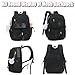 Lroiutian Mesh Backpack for Girls Boys, Heavy Duty Semi-Transparent Bookbag Womens Mens Backpacks for School, Beach, Swimming—Black