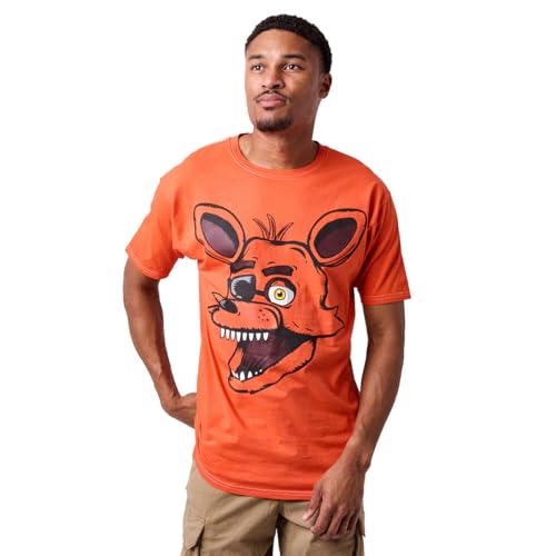 Five Nights at Freddy's Foxy Men's Orange Short Sleeve Tee2