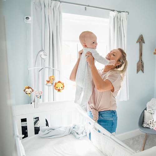 Bras de mobile bébé musical en bois avec rotation à 360 degrés